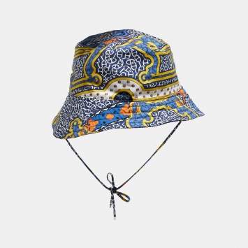 Hermes Bleu Sanremo Silk Ilaria Mors et Gourmettes Hat