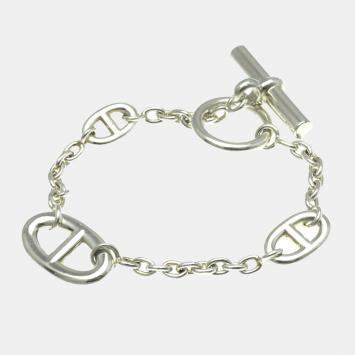 Hermes Silver Chaine D'ancre LG Chain Bracelet