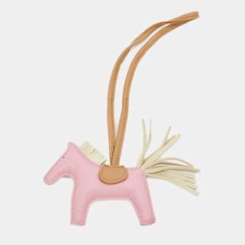 Pre Owned Hermes Mauve/Sylvestre/Crai/Chai Milo Leather GriGri Rodeo Bag Charm PM