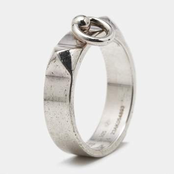 Hermès Collier De Chien Sterling Silver 925 Ring Size 54