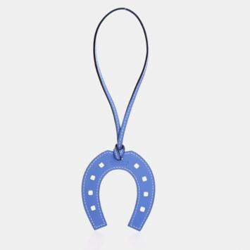 Pre Owned Hermes Bleu Electric Swift Paddock Charm