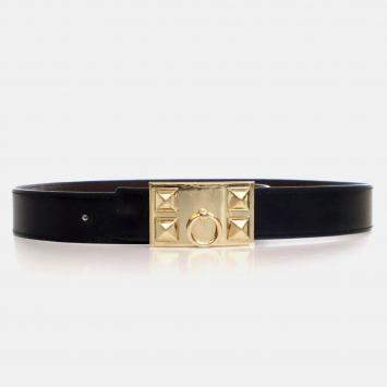 Pre Owned Hermes Collier De Chien Reversible Belt Size 80