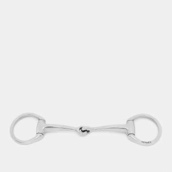 Pre Owned Hermès Eggbutt Horsebit Stainless Steel Buckle