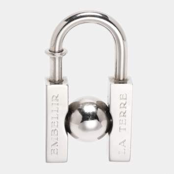 Pre Owned Hermès Silver Tone Hardware Cadena Lock Charm
