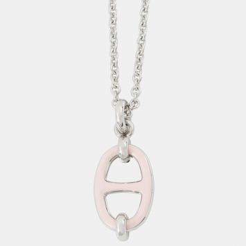 Pre Owned Hermes Mini Mayon Necklace Size Pm Poodle Lacquer Metal