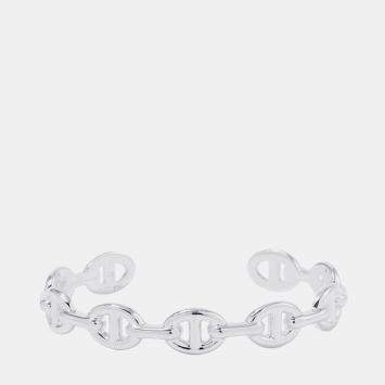 Pre Owned Hermes Chaine D'Ancre Bangle Size LG Sv925