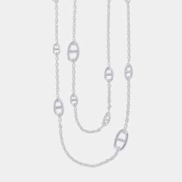 Pre Owned Hermes Farandole Long Necklace Size 120 Sv925