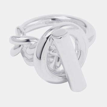 Pre Owned Hermes Croisette Ring Size Mm/52 Sv925