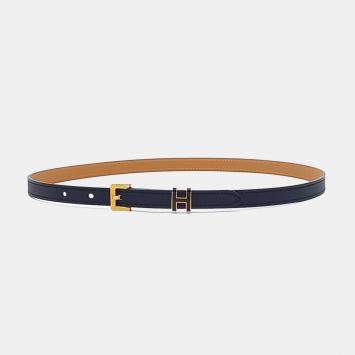 مملوكة مسبقًا Hermes Black Leather Pop H  Belt