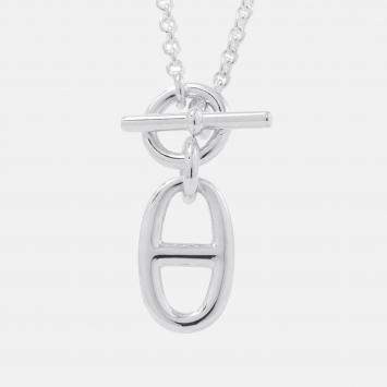 مملوكة مسبقًا قلادة هيرمس شاين دانكر أميوليت فضة 925