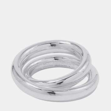 Pre Owned Hermes Caba Cityslide Clutchertige Ring Size 48/#8 Sv925