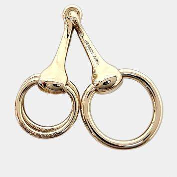 Pre Owned Hermes Metal Morse Scarf Ring