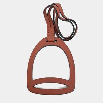 مملوكة مسبقًا Hermes Brown Leather Bag charm