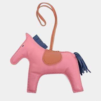 مملوكة مسبقًا Hermes Pink Leather Rodeo Bag Large