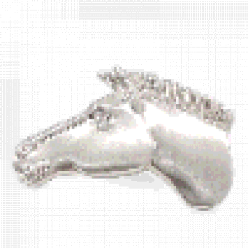 Pre Owned دبوس حصان فضي هيرميس