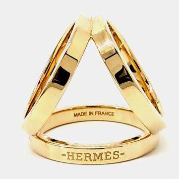 Pre Owned Hermes Gold Scarf Ring