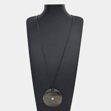 Pre Owned Hermes Black Horn Necklace