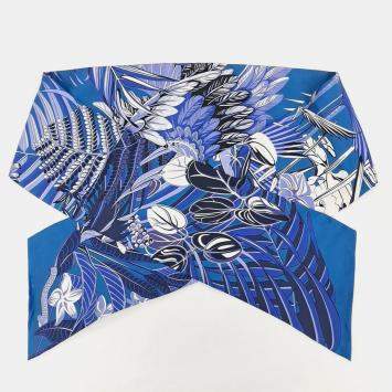 Pre Owned Hermes Blue Maxi Twilly Scarf