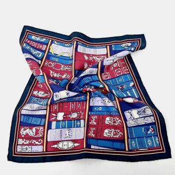 Pre Owned Hermes Pink Silk Petite Scarf