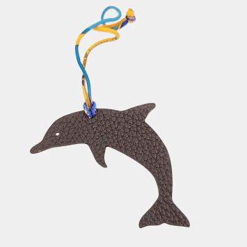 مملوكة مسبقًا Hermes Petit H (Petit Hache) Dolphin Bag Charm
