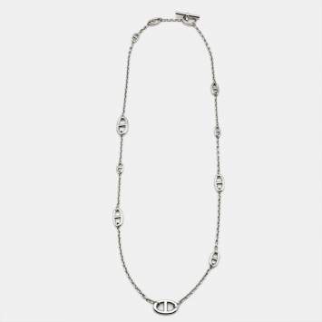 مملوكة مسبقًا Hermes Farandole Sterling Silver Long Necklace