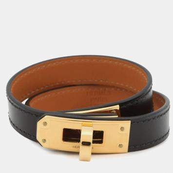 Pre Owned Hermes Dubrutur Size T2 Black Box Calf Leather