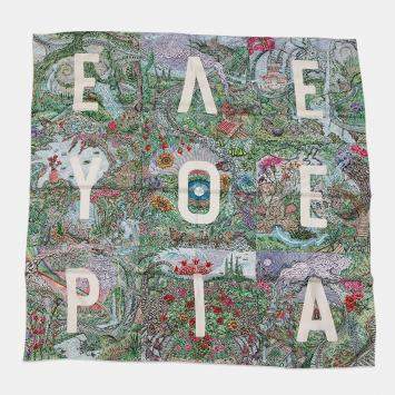 Pre Owned Hermes Carre Eleftheria Size 140 Green/Multicolor Silk100%