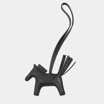 مملوكة مسبقًا Hermes Rodeo Black Lambskin Size PM