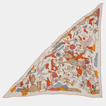 مملوكة مسبقًا Hermes Triangle Jean Thousand And One Rabbits Fall/Winter 2025  