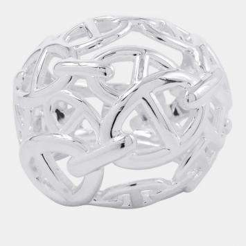 Pre Owned Hermes Chaine D'Ancre Anchene Ring Size TGM Sv925