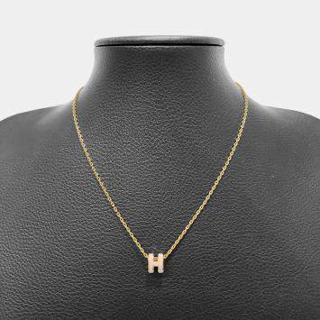 Pre Owned Hermes Metal Pop H Mini Necklace