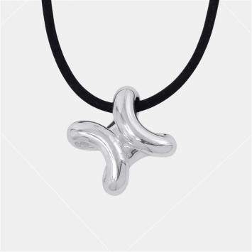 Pre Owned Hermes Lima Necklace Size Gm Sv925