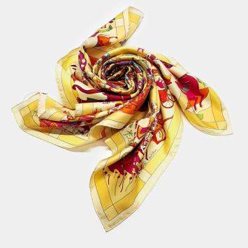 Pre Owned Hermès Multicolor Silk scarf