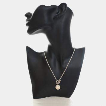 Pre Owned Hermes Amulettes Ex -Libris 925 Sterling Silver Women's Pendant Necklace