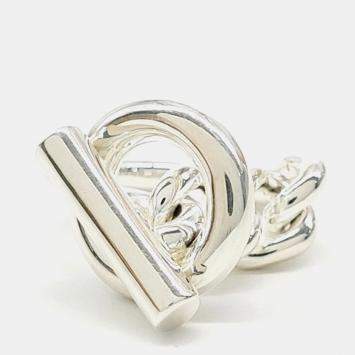 مملوكة مسبقًا Hermès Silver Croisette Ring