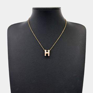 Pre Owned Hermès Pop H logo necklace