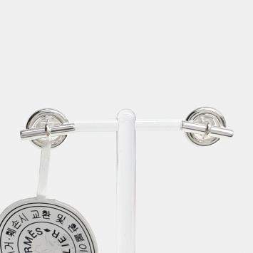 Pre Owned Hermès Silver Saint Colore Earrings