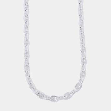 مملوكة مسبقًا Hermes Chaine d'Ancre PM Silver-Tone Silver 925 Necklace