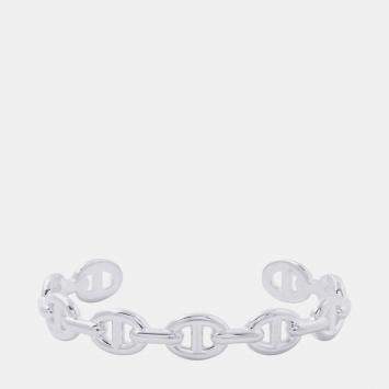 مملوكة مسبقًا Hermes Chaine d'Ancre LG Silver Women's Bangle