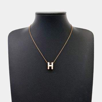 Pre Owned عقد هيرمس شعار Pop H