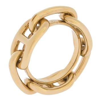 Pre Owned Hermes Regate Permabrass Scarf Ring