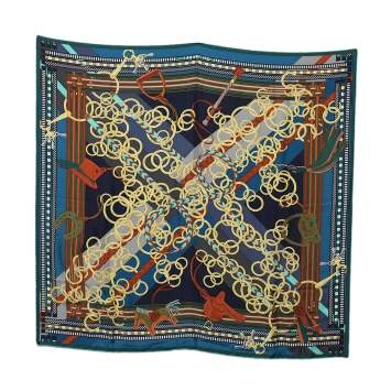 Pre Owned Hermès Multicolor Brides et Gris-Gris Silk Square Scarf 