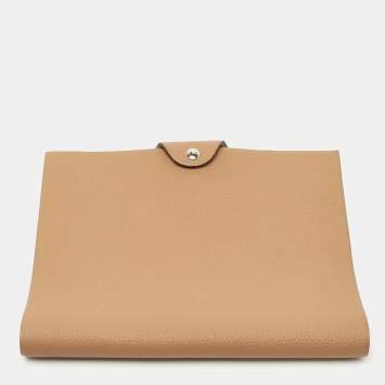 Pre Owned Hermes Chai Togo Leather Ulysse MM Notebook Cover