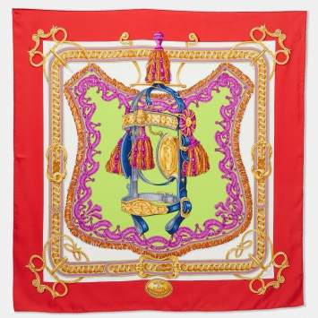Pre Owned Hermès Multicolor Bride de Cour Silk Scarf