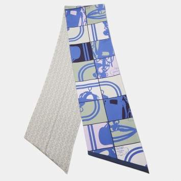 Pre Owned Hermes Multicolor Brides de Gala En Desordre Silk Maxi Twilly