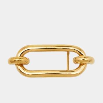Pre Owned Hermès Vintage Chaine d’Ancre Gold Plated Buckle