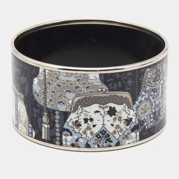 Pre Owned Hermès Enamel Palladium Plated Bracelet
