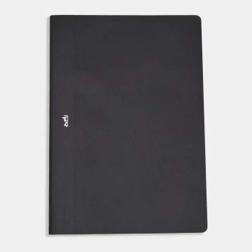 Pre Owned Hermes Black Grain d'H Blank Writing Pad