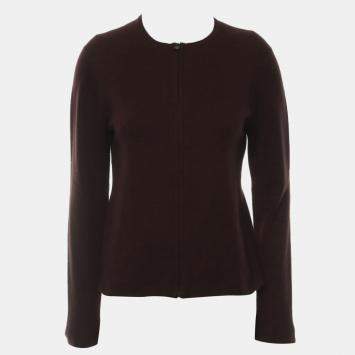 مملوكة مسبقًا Hermes Lock Buckle Zip Cardigan