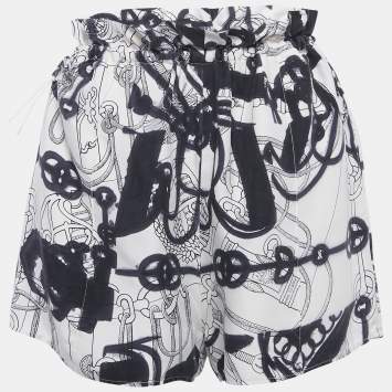 Pre Owned Hermès Cliquetis Tattoo Aquarelle Drawstring Shorts S
